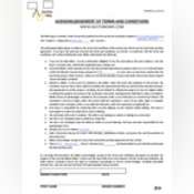 Thumbnail image of Acknowledgement of Terms and Conditions