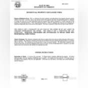Thumbnail image of Residential Property Disclosure Form