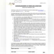Thumbnail image of Acknowledgement of Terms and Conditions 