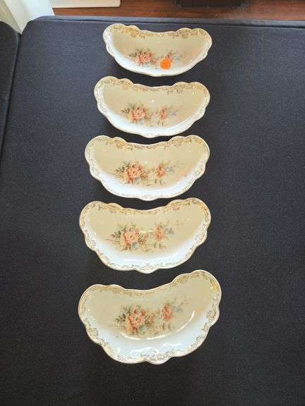 Bone Dishes Floral - 8
