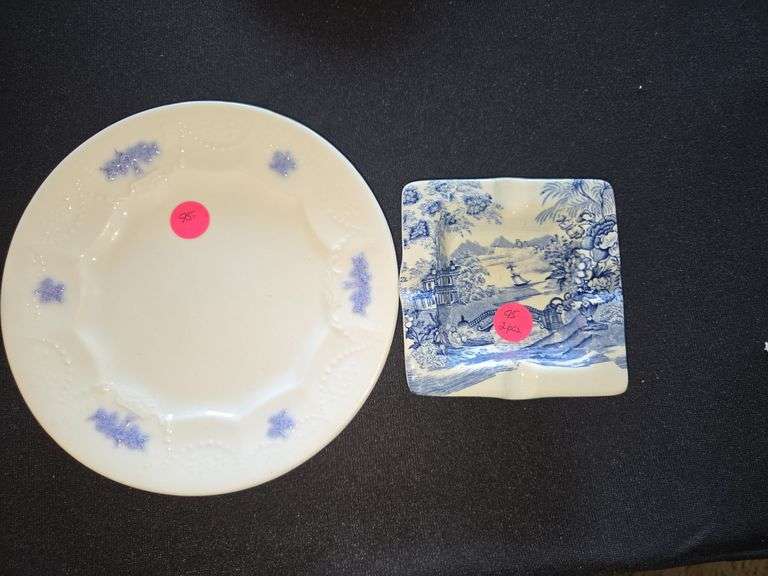 Chelsea Plate 2 pcs Blue and White Ashtray