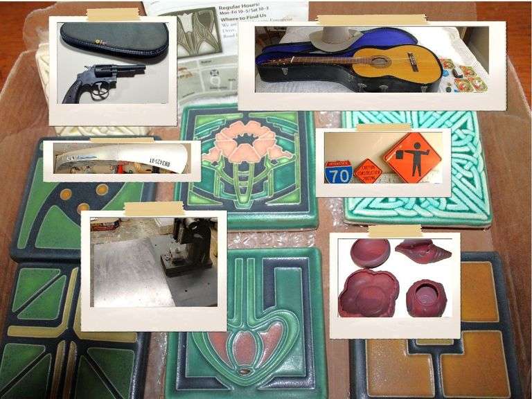The GRUMMAN Went SPLASH! The POTTERY Went PLOP! The MOTAWI Tiles Said “BID TILL YOU DROP!” With TOOLS, Old Treasures & Things Quite Bizarre—This Auction’s Got MORE Than You Think It Has Got!