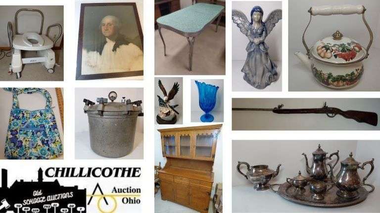 CHILLICOTHE: Antique and Vintage, Glass, Furniture, Decor, Housewares, Sewing, Fenton, Pyrex