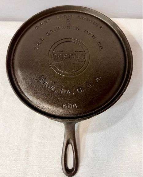 Griswold Cast Iron Griddle No. 8