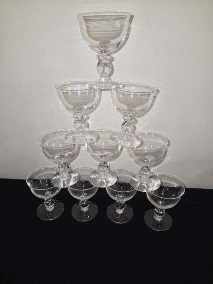 Heisey Lariat Cocktail stems 10 pcs