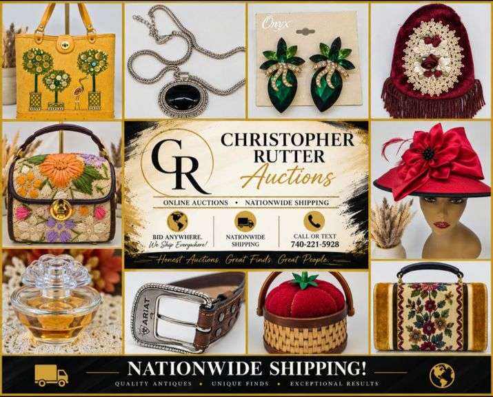 Vintage Treasures & Designer Finds Online Auction – Coach, Michael Kors, Dooney & Bourke, Jewelry, Clothing, Hats, Handbags & Unique Décor