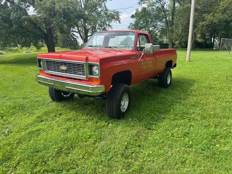 Classic 1974 Chevy Custom 20 Pickup Truck, LS Swap, 4x4, 3 Speed Manual with Low Gear