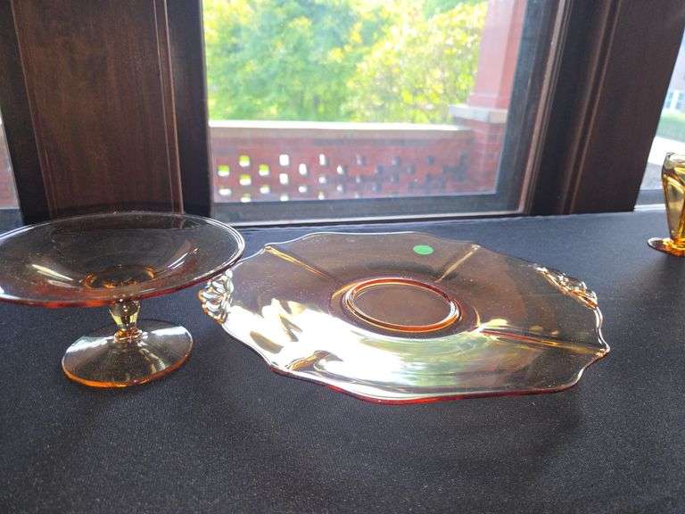 Cambridge cheese/cracker plate compote set - 2 pcs