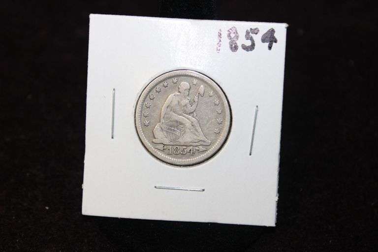 1854 U.S. Seated Liberty Quarter
