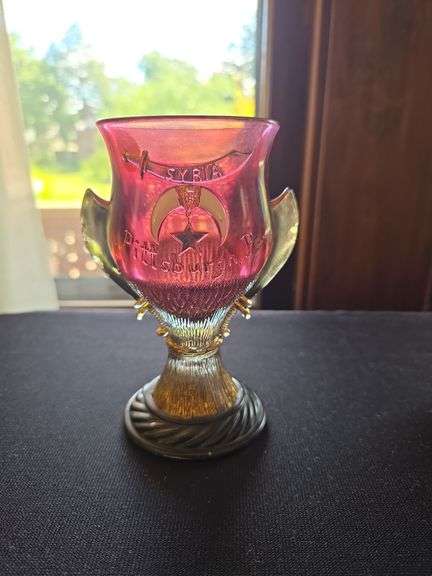 SHRİNE GOBLET SYRiA SHRiNE PİTTSBURG PA St Paula 1908
