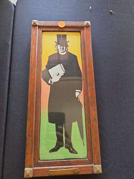 Lithograph Brass Oak Frame "The Man of the Cloth"?