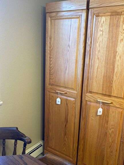 Solid Oak Slide Out Pantry