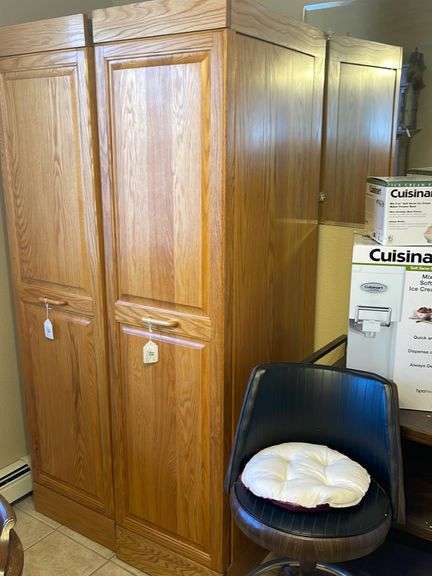 Solid Oak Slide Out Pantry