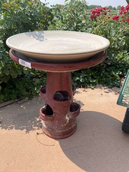 Bird Bath/Strawberry Planter