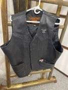 Antelope Creek Leather Vest - Size 54