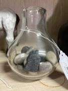 Glass Jar with Stones