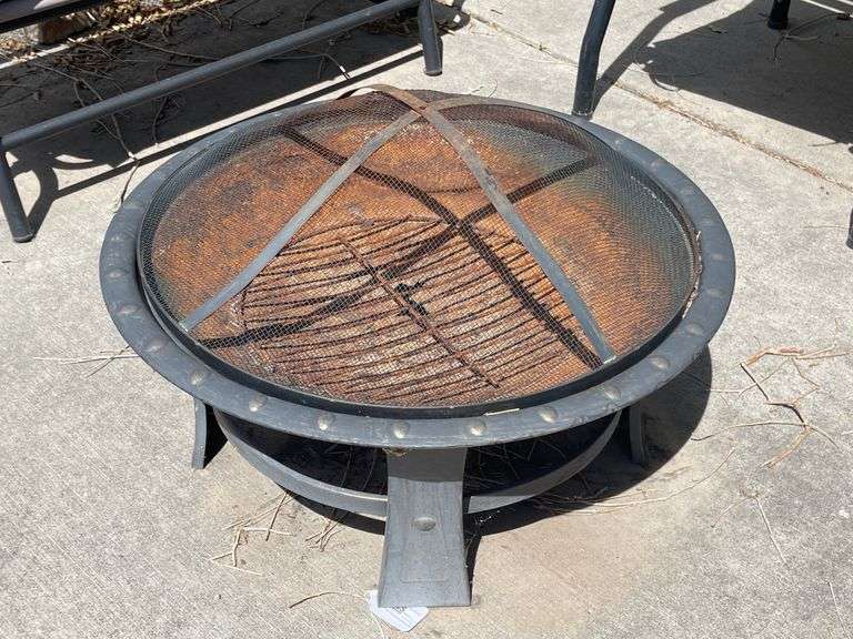Fire Pit with Cover - Hole Punched in Bottom