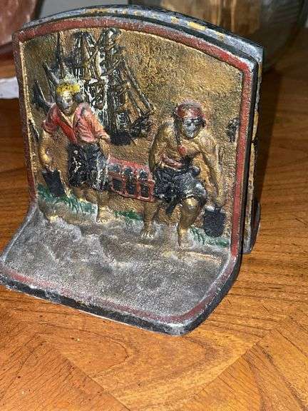 Pirate Themed Brass Bookends