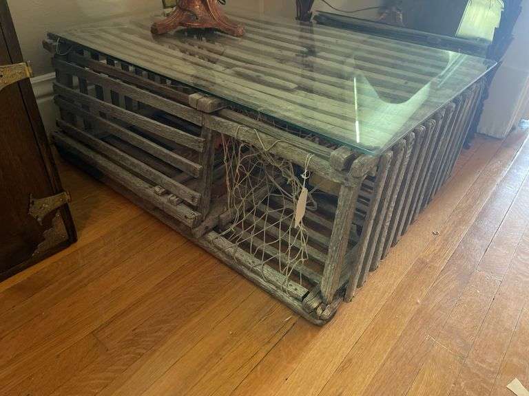 Antique Lobster Trap Coffee Table