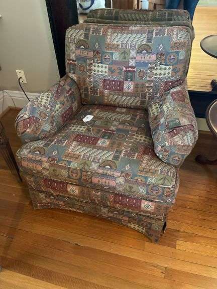 Pair of Southwestern Style Padded Chairs