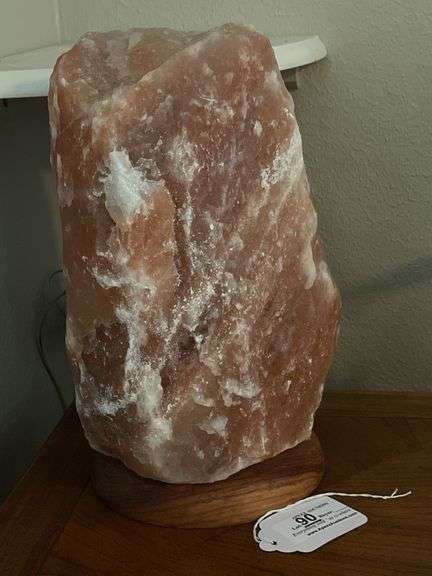 Himalayan Pink Salt with Wood Base