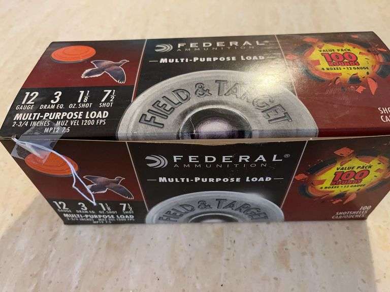 12 Gauge Federal Ammunition 100 Shot Shells
