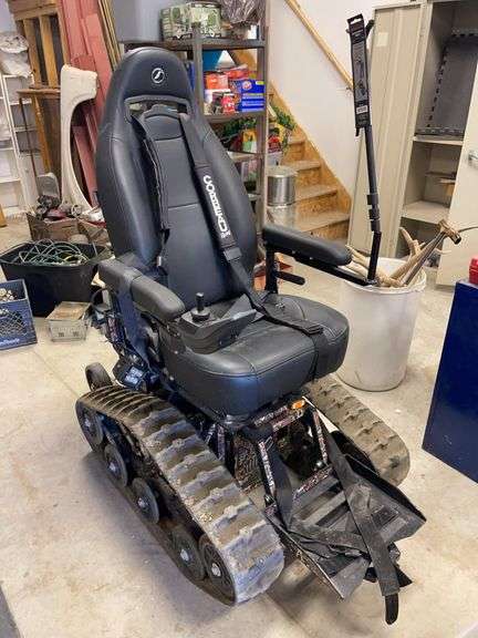 Trac-Fab Electric Wheel Chair with Caterpillar Track and Winchester Shooter’s Rest