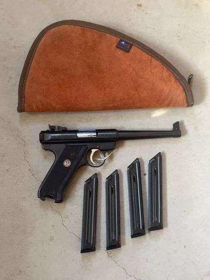 Ruger Mark II .22 with Four Mags and Soft Side Case