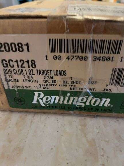 12 Gauge Remington 1 oz. Target Loads. One Case