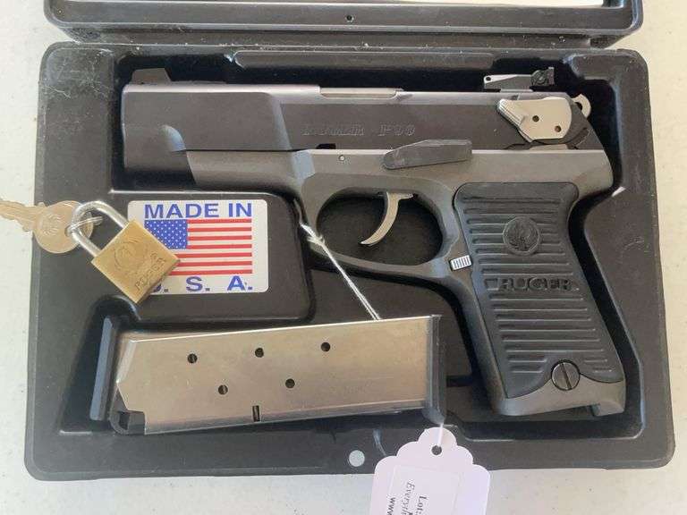 Ruger P90 .45 ACP with Extra Mag and Case