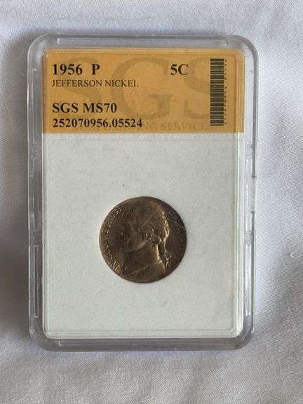 1956-P MS70 Jefferson Nickel