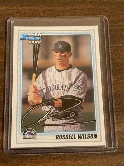 Ron Wilson Rookie Card Russell Wilson Rockies Rookie Card - Apexx Auctions
