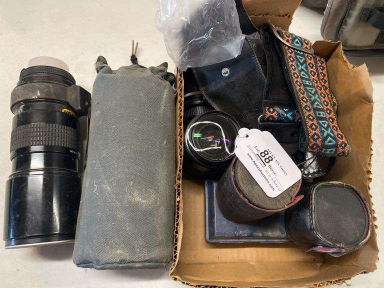Collection of Lenses and Camera Pieces - Apexx Auctions