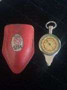 Vintage German Opisometer and Compass Keychain with Case