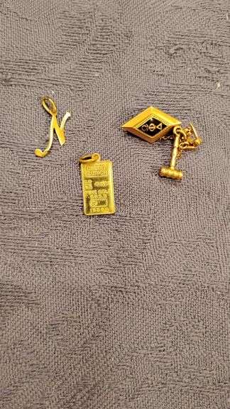 One small Piece of Swiss Gold, with two other Stamped Pieces