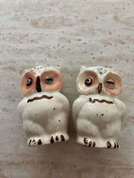 Shawnee Pottery Winking Owl Salt and Pepper Shakers