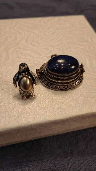 Vintage Ciro Penguin Jewel and Vintage Locket