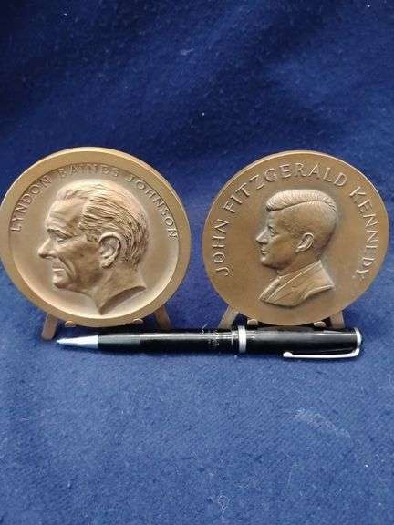 L.B.J and J.F.K Inaugural Medals
