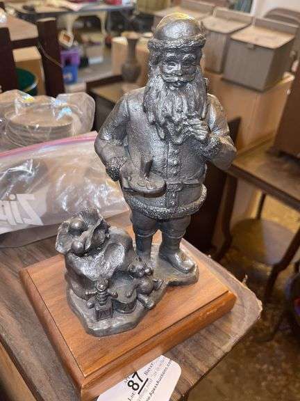 Signed and Numbered Solid Pewter Statuette