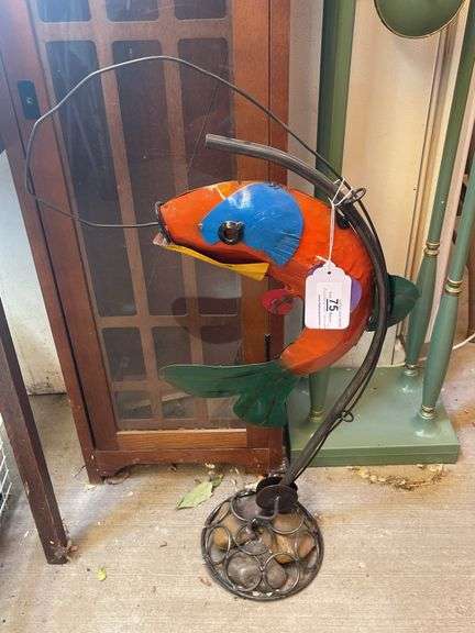 Outdoor Fly Fishing Yard Ornament