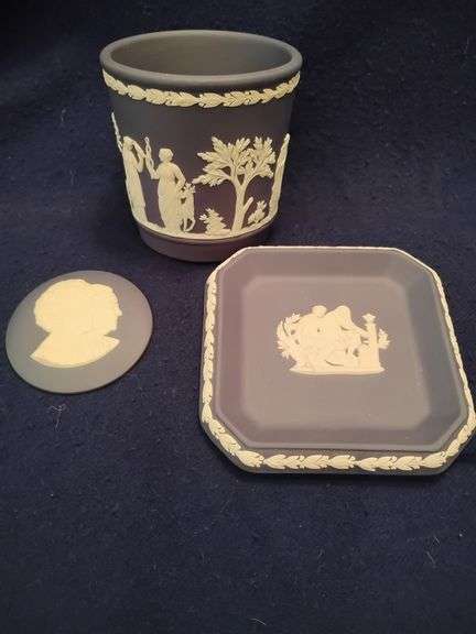 Wedgwood Cup, Dish, and Commemorative Pendant