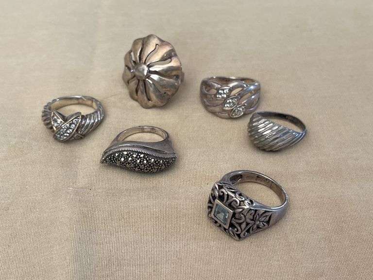 Silver (925) Gem Rings