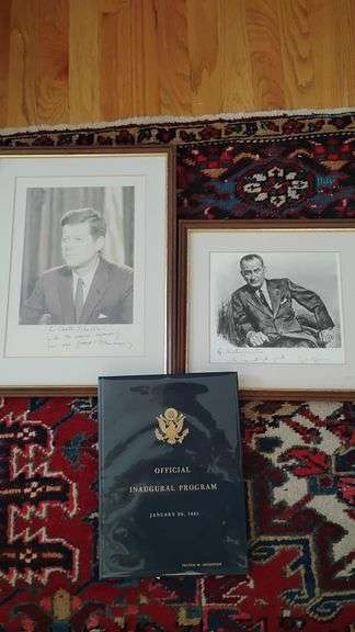 Signed Picture of John F Kennedy to Secretary of Senate Felton "Skeeter" Johnston, Signed Picture of
