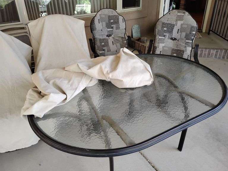 Homecrest Patio Set, Four Chairs, Table, and Covers