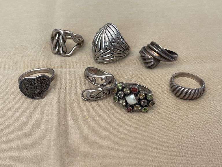 Silver Statement Rings - 925, One Sterling