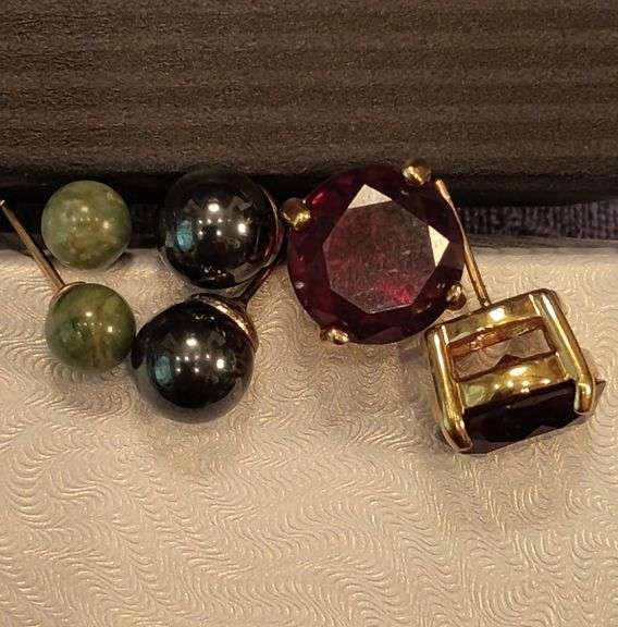 Three Pairs of Earrings