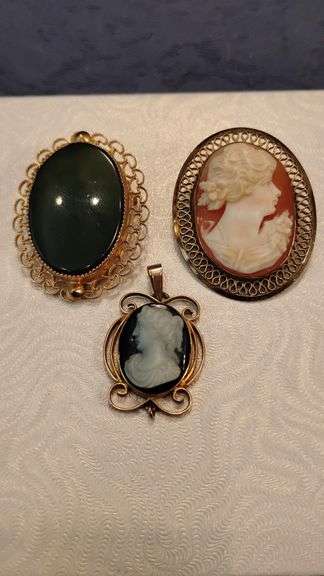 There Vintage Brooches - All Stamped