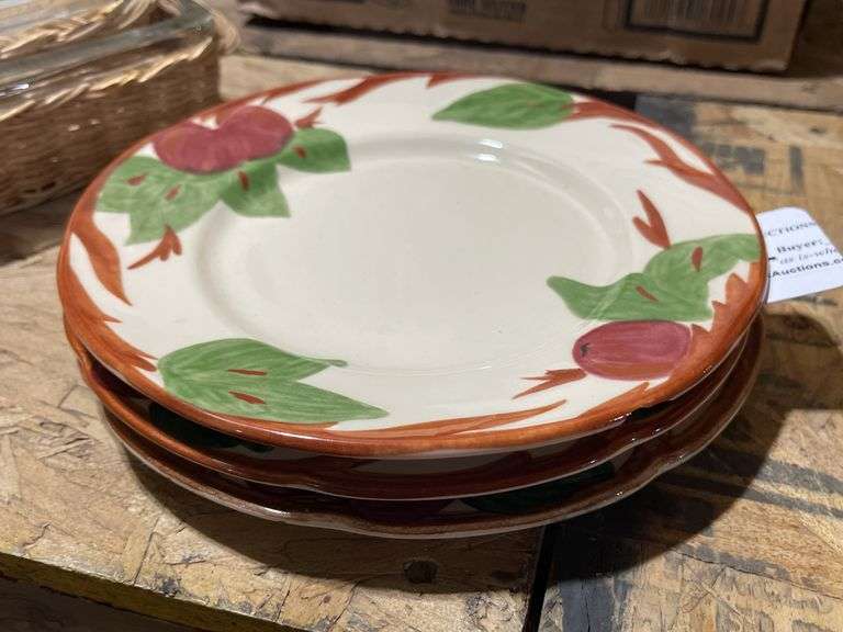 Three Franciscan “Apple” Dishes