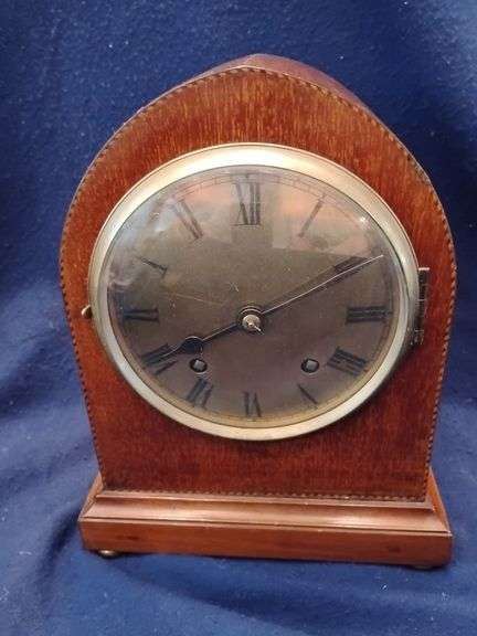 Antique Lorenz Furtwängler Söhne - Bailey, Banks & Biddle Mahogany Mantle Clock, Maintained and in W