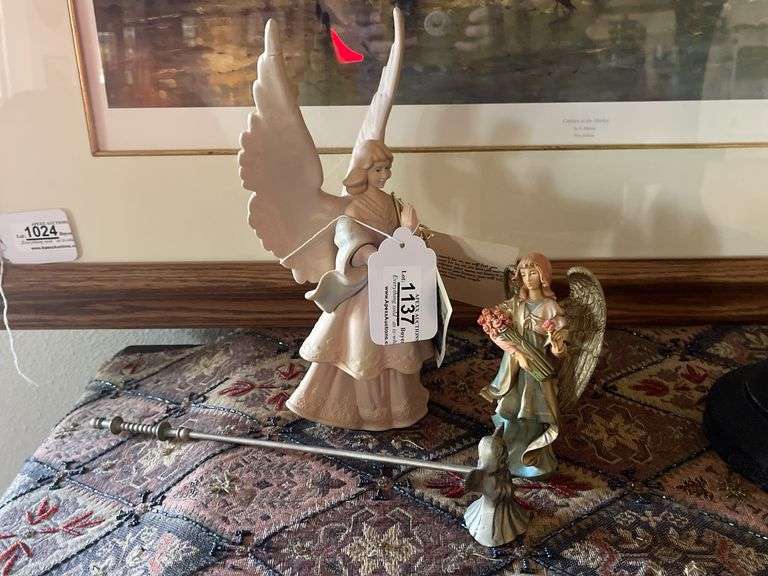 Angel Figurines with Candle Snuffer